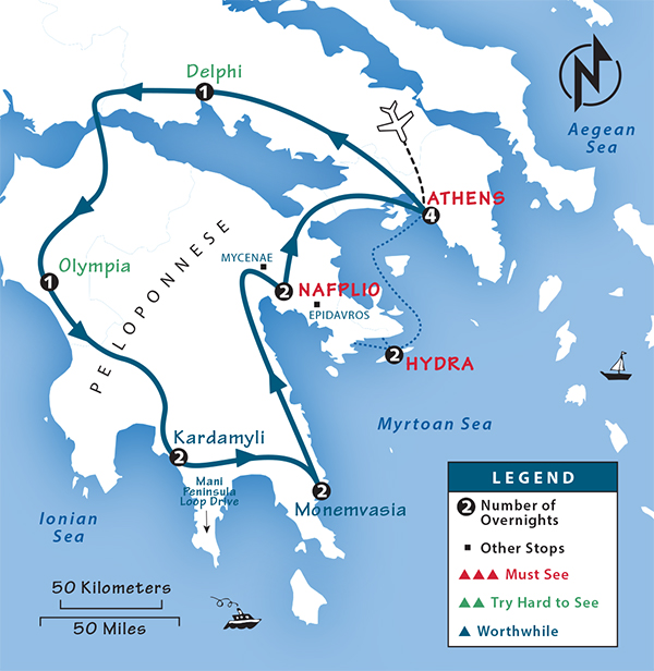  Idées d'itinéraires pour 5 jours en Grèce par un local