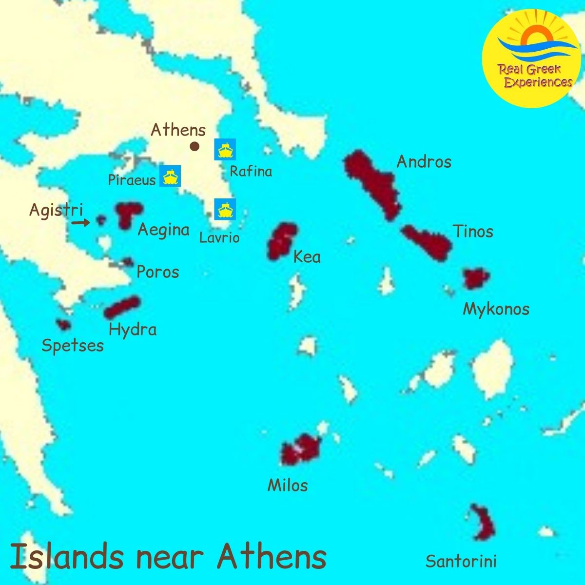  8 illas preto de Atenas para visitar en 2023