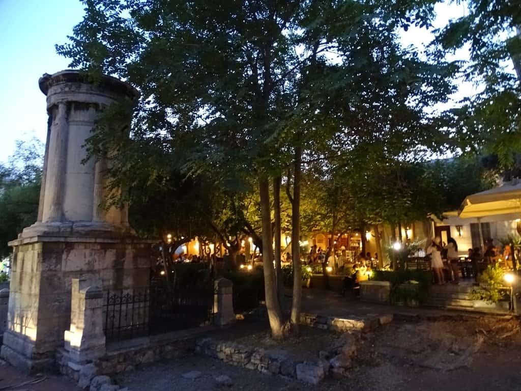  Het choragische monument van Lysicrates